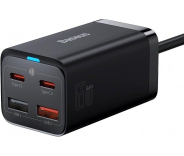 ŁADOWARKA SIECIOWA Baseus GaN 3 Pro Desktop Charger CCGP040101 65W 2x USB-A 2x USB-C PD 3.0 QC 4.0