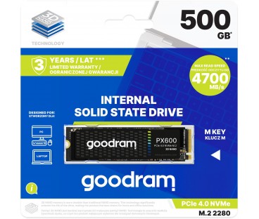 GOODRAM Dysk SSD PX600 500GB M.2 PCIe 4x4 NVMe 2280