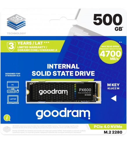 GOODRAM Dysk SSD PX600 500GB M.2 PCIe 4x4 NVMe 2280