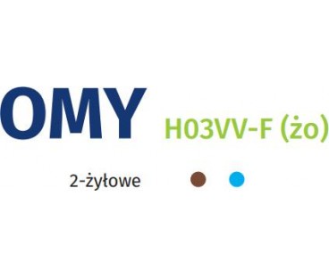 Przewód elektryczny linka H03VV-F OMY 2x1mm2 300V NKT 100m