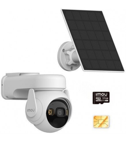 Kamera IP Imou AOV PT Kit 5MP 2.4GHz Wi-Fi i 4G z panelem solarnym, kartą pamięci 32GB i kartą SIM