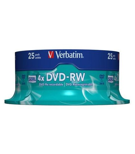 Płyty DVD-RW Verbatim SERL spindle (25szt.)