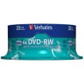 Płyty DVD-RW Verbatim SERL spindle (25szt.)