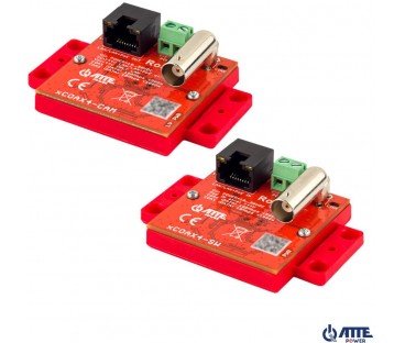 Zestaw aktywnych konwerterów do transmisji Ethernet oraz PoE ATTE xCOAX4-SET
