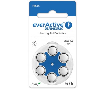 Bateria do aparatu słuchowego everActive ULTRASONIC 675 / PR44 (blister 6 szt.)