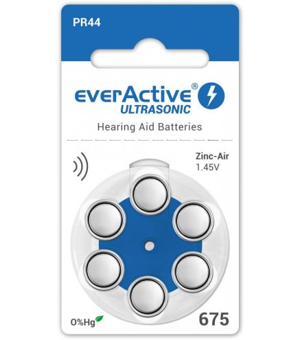 Bateria do aparatu słuchowego everActive ULTRASONIC 675 / PR44 (blister 6 szt.)