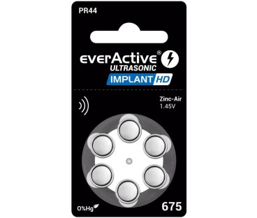 Bateria do aparatu słuchowego everActive ULTRASONIC IMPLANT HD 675 / PR44 (blister 6 szt.)