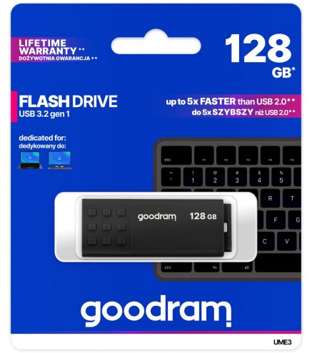Pendrive Goodram UME3 128GB USB 3.0 czarny