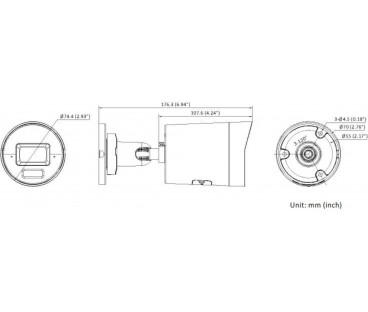 KAMERA IP HIKVISION DS-2CD2063G2-LI2U(2.8mm)(BLACK)