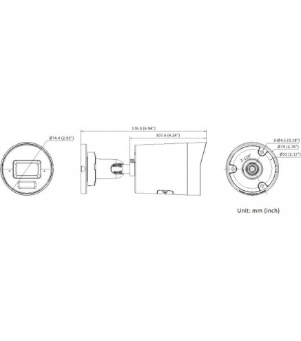 KAMERA IP HIKVISION DS-2CD2063G2-LI2U(2.8mm)(BLACK)