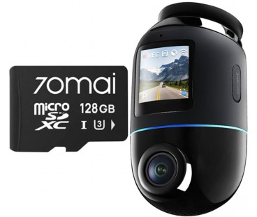 Wideorejestrator 70mai X800 Dash Cam 4K Omni czarny + microSD 70mai 128GB