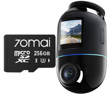 Wideorejestrator 70mai X800 Dash Cam 4K Omni czarny + microSD 70mai 256GB
