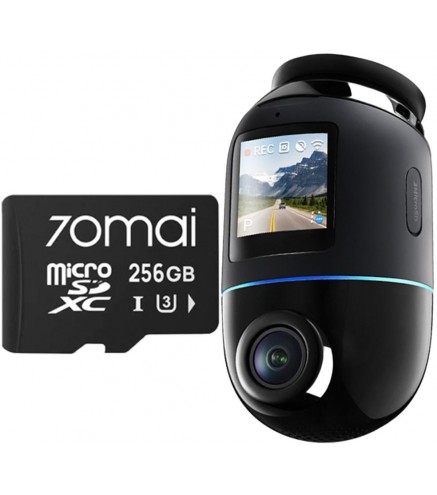 Wideorejestrator 70mai X800 Dash Cam 4K Omni czarny + microSD 70mai 256GB