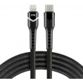 KABEL USB-C / Lightning Apple iPhone LED RGB everActive CBB-1CIR 100cm PD 27W