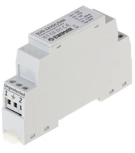 Ogranicznik przepięć 12V DC na szynę DIN EWIMAR SUG-12VDC/DIN