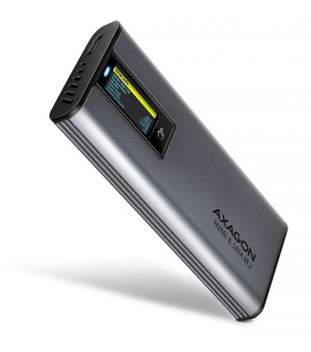 Obudowa dysku M.2 AXAGON EEM2-SD2 USB-C 3.2 Gen 2 M.2 NVMe SATA