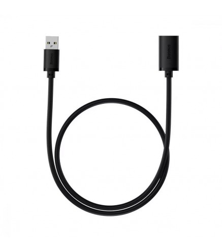 Przedłużacz kabel USB 2.0 1.5m Baseus AirJoy Series - czarny 146053 - 6932172629878