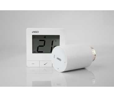 ENGO Controls Inteligentny zestaw ogrzewania Biały (E25-BATW-4 + ETRV-M30 + EPlug WiFi)