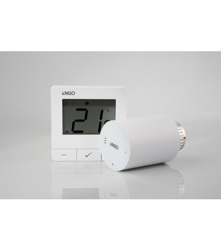 ENGO Controls Inteligentny zestaw ogrzewania Biały (E25-BATW-4 + ETRV-M30 + EPlug WiFi)
