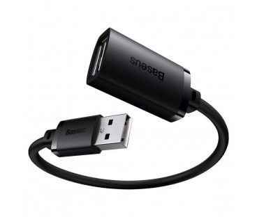 Przedłużacz kabel USB 2.0 1.5m Baseus AirJoy Series - czarny 146053 - 6932172629878