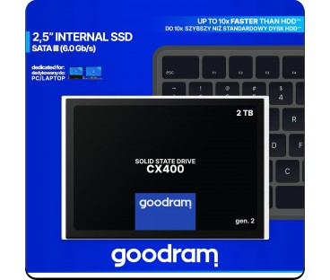 DYSK SSD GOODRAM CX400 G2 2TB SATA3