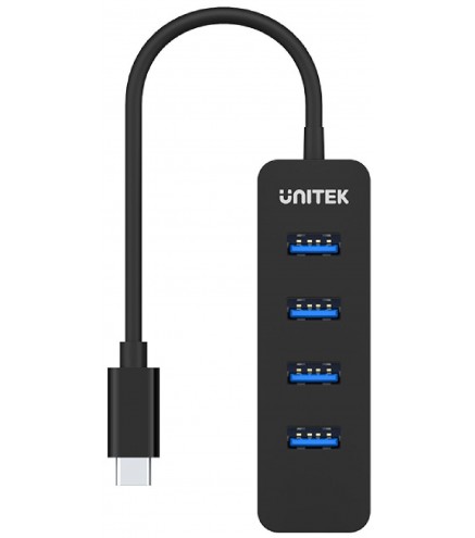 Unitek H1117B Hub USB-C, 4 porty USB 3.1, aktywny, 10 W