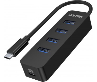 Unitek H1117B Hub USB-C, 4 porty USB 3.1, aktywny, 10 W