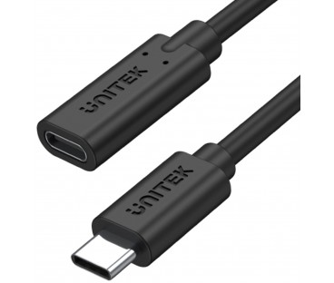 Przedłużacz Unitek C14086BK USB-C 10Gbps 4K PD 100W 50cm
