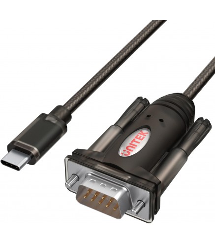 Adapter Unitek Y-1105K USB-C 1x RS-232