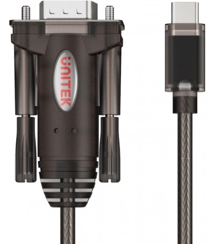 Adapter Unitek Y-1105K USB-C 1x RS-232