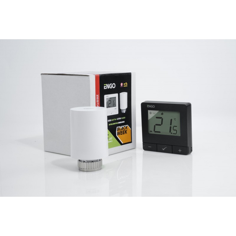 ENGO Controls Inteligentny zestaw ogrzewania (E25-BATB-4 + ETRV-M30)