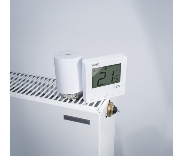 ENGO Controls Inteligentny zestaw ogrzewania Bieły (E25-BATW-4 + ETRV-M30)
