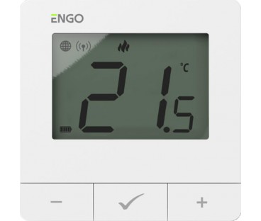 ENGO Controls Inteligentny zestaw ogrzewania Bieły (E25-BATW-4 + ETRV-M30)