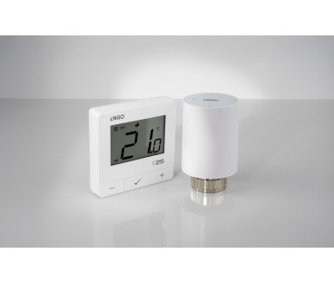 ENGO Controls Inteligentny zestaw ogrzewania Bieły (E25-BATW-4 + ETRV-M30)