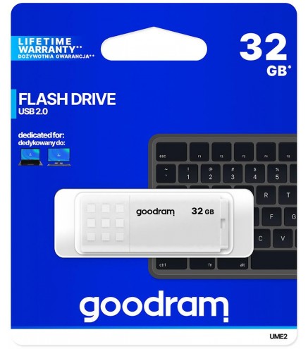 Pendrive Goodram UME2 32GB USB 2.0 Biały
