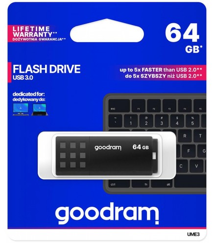 Pendrive Goodram UME3 64GB USB 3.0 czarny