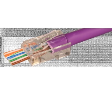 Złącze RJ45 męskie pass through UTP Kat 6 ref. 209906