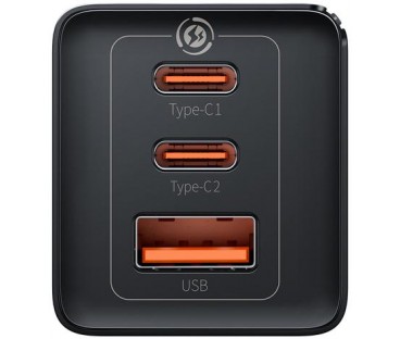 Ładowarka sieciowa Baseus GaN 5 Pro Fast Charger CCGP120201 65W 1x USB-A 2x USB-C PD 3.0 QC 4.0 + kabel USB-C
