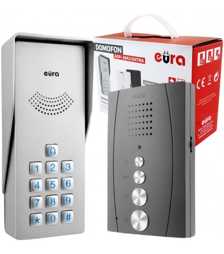 Domofon EURA ADP-38A3 ENTRA grafit