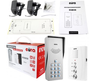 Domofon EURA ADP-38A3 ENTRA bialy