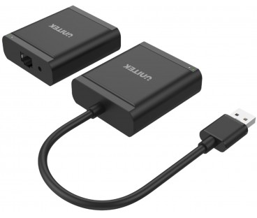 Unitek Y-2516 przedłużacz USB 2.0 po skrętce 4xUSB