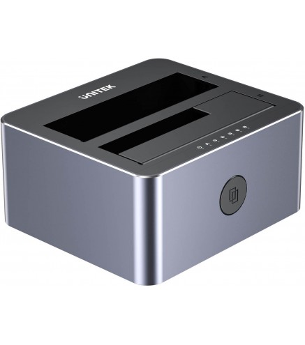 Unitek Y-3027GY01-EU Stacja klonująca dyski 2 x SATA 2,5"/3,5" USB-C 10Gbps
