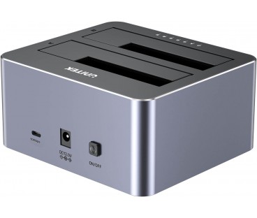 Unitek Y-3027GY01-EU Stacja klonująca dyski 2 x SATA 2,5"/3,5" USB-C 10Gbps