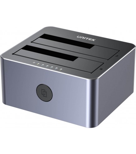 Y-3026GY01-EU Unitek Stacja klonująca dyski 2 x SATA 2,5"/3,5" USB 5Gbps