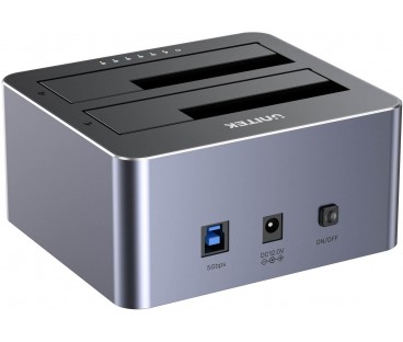 Y-3026GY01-EU Unitek Stacja klonująca dyski 2 x SATA 2,5"/3,5" USB 5Gbps