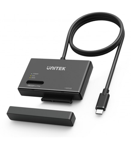 S1232A01-EU Unitek Mostek USB-C na dyski SATA i M.2 MVMe
