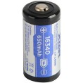 Akumulatorek 16340 / R-CR123 3,7V Xtar 650mAh (1 szt.) z zabezpieczeniem