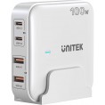 Unitek P1229AWH01-EU Ładowarka biurkowa GaN 100W 2xUSB-A 2xUSB-C Unitek P1229AWH01-EU Ładowarka biurkowa GaN 100W 2xUSB-A 2xUSB-C