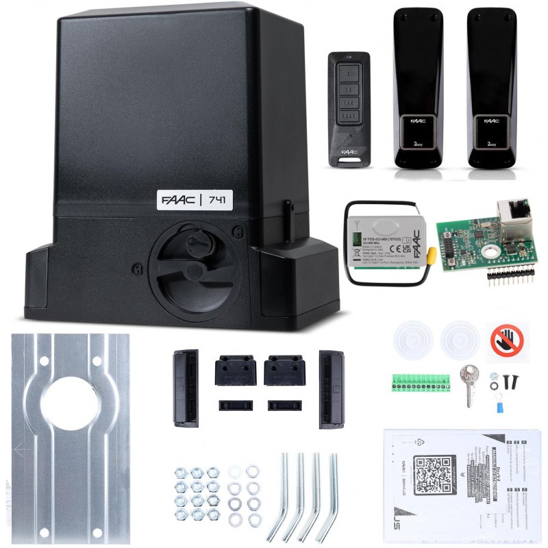 Zestaw Delta 3 SMART - FAAC 741 (Wi-Fi+LAN+BLE) do 900kg bram przesuwnych