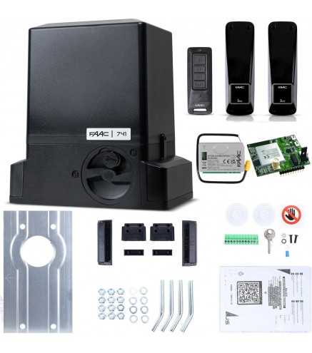 Zestaw Delta 3 SMART GSM - FAAC 741 (Wi-Fi+LTE+BLE) do 900kg bram przesuwnych